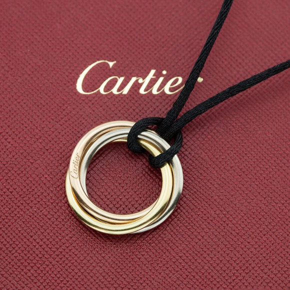 Cartier Jewelry - SOLD! CARTIER 18K Tri-color Gold Womens Pendant
